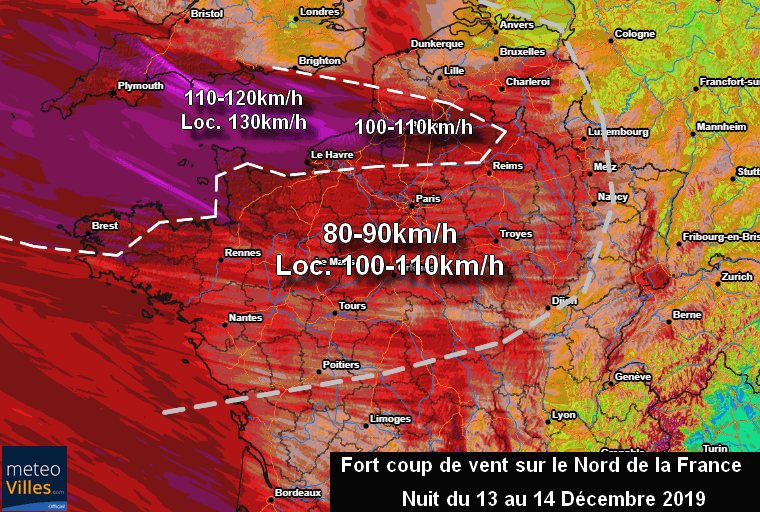 Image d'illustration pour Bilan de la tempête du 13 Décembre et coup de vent la nuit prochaine