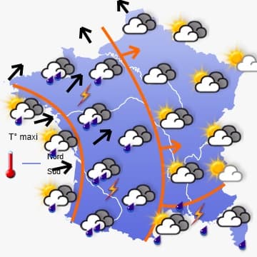 PREVISIONS METEO : encore beaucoup de pluie 
