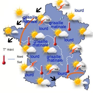 Le temps devient chaud avec quelques orages locaux