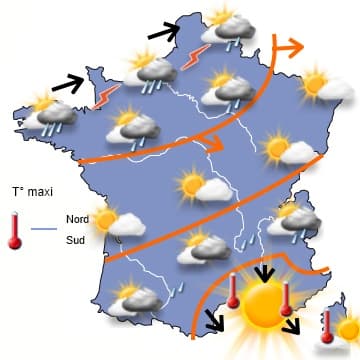 Averses et fraîcheur quasiment partout jusqu'à vendredi 