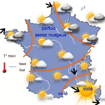 La semaine sera nouveau plus perturbée mais généralement moins fraîche 