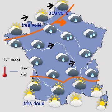 Doux et humide, puis sec, assez froid et stabe 