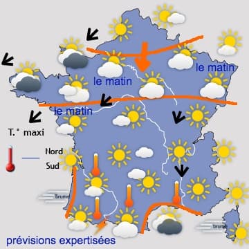 Moins chaud par le Nord, mais pas de pluie avec ce week-end