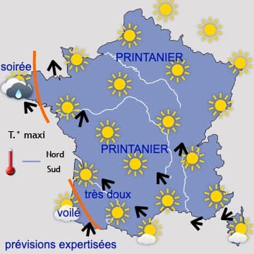 Une semaine globalement printanière, malgré quelques nuances 