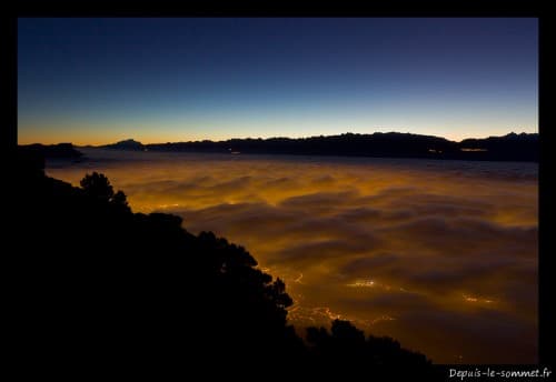 Mer de nuages sur Grenoble