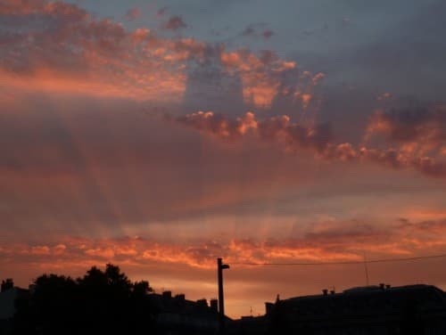 Sunset in grenoble