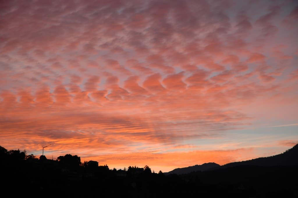 Ciel au-dessus de Voiron à7h.15