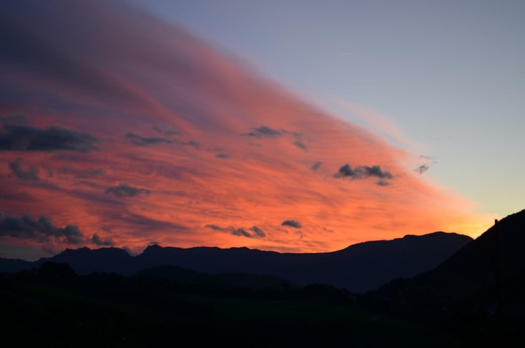 Coucher de soleil sur le Vercors