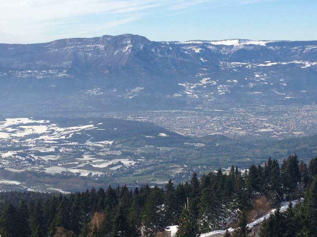 Grenoble vu depuis Chamrousse 