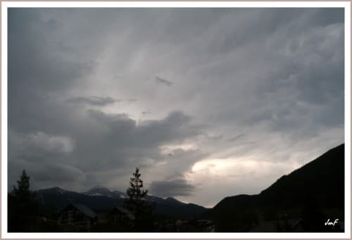 l'orage arrive sur  le Vercors
