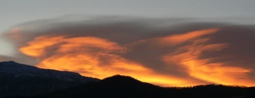 Lever de soleil sur Belledonne