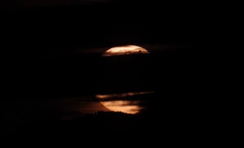 Transit de Vénus au lever du Soleil