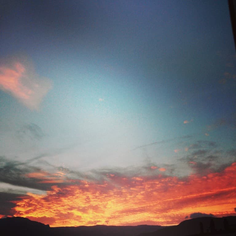 Coucher de soleil flamboyant