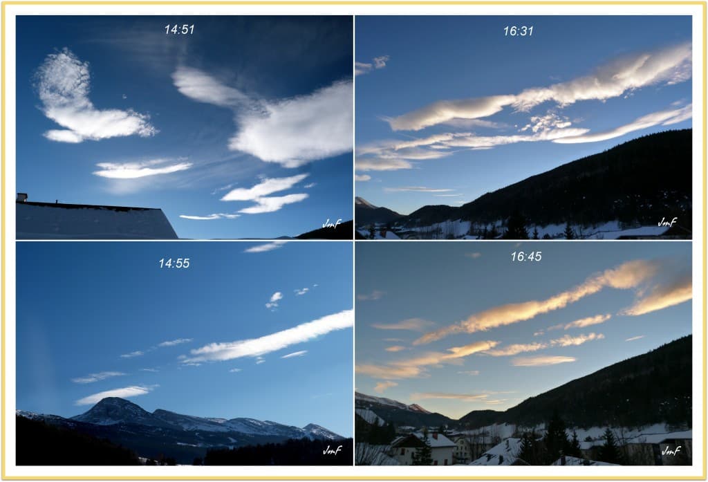lenticulaire dans un courant de Sud