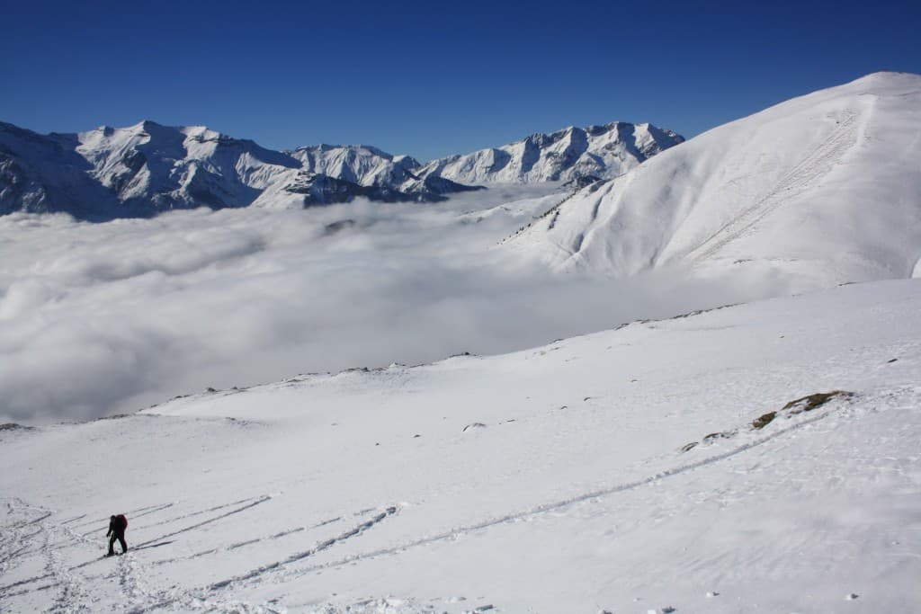 Mer de nuages sur l'Oisans