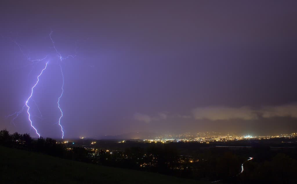 Orage sur Grenoble