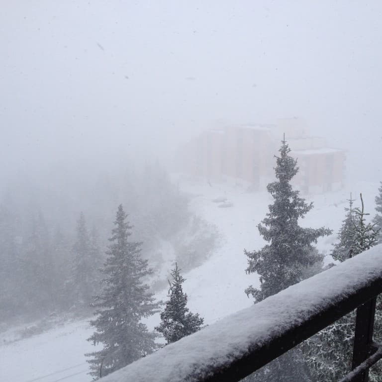 Première neige de la saison