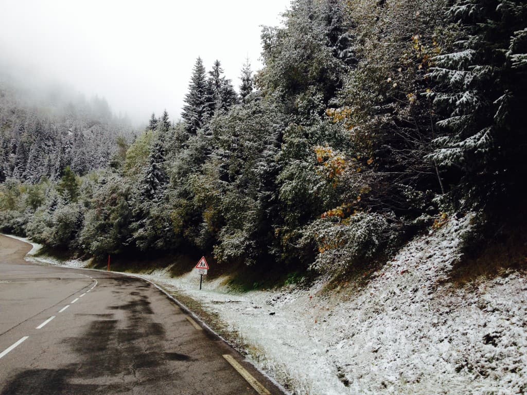 Première neige de la saison