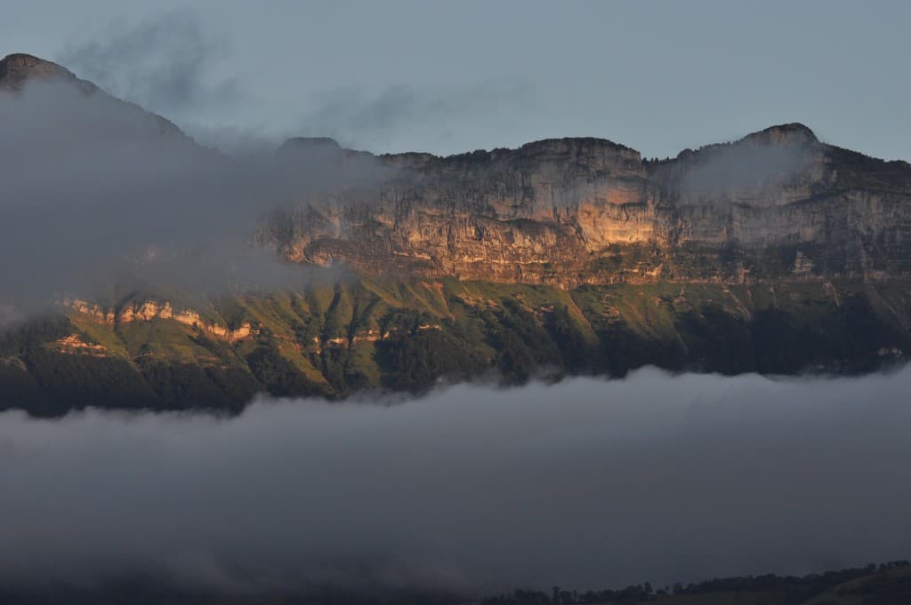 Soleil du matin en Chartreuse.