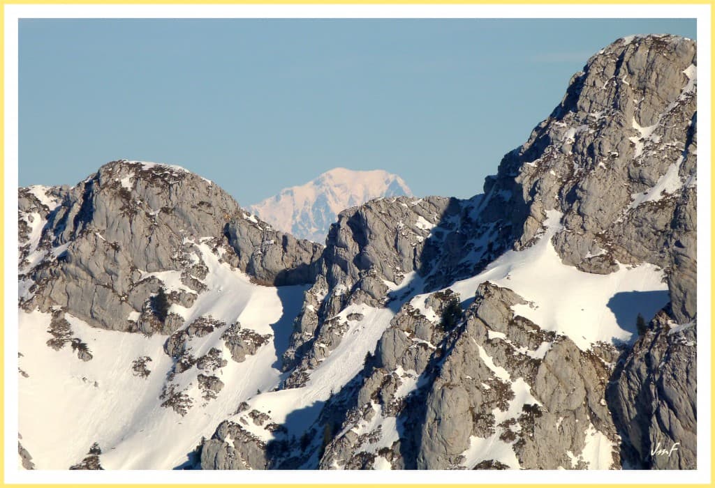 Visibilité excellente sur le Mont Blanc