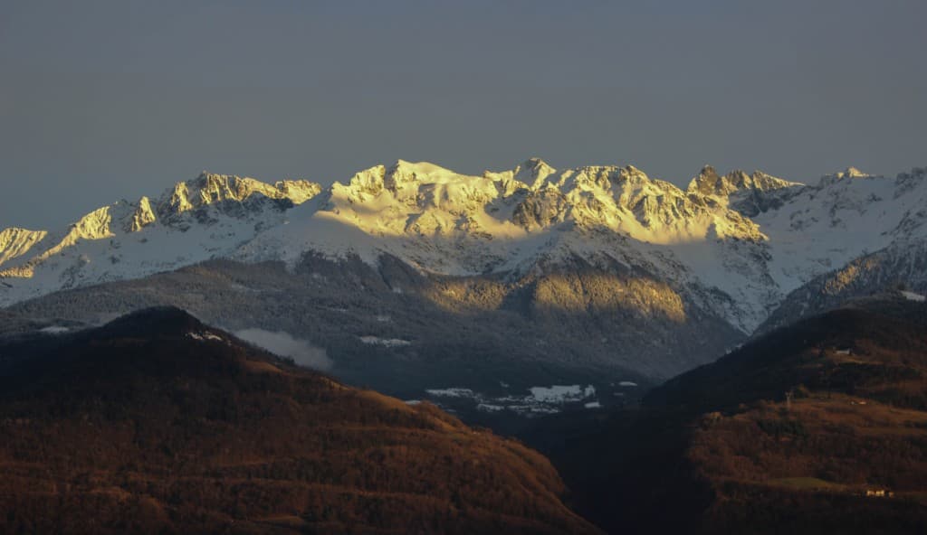coucher de soleil sur Belledonne