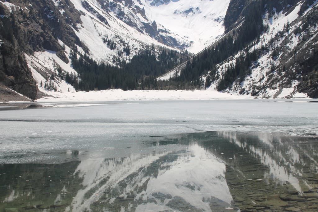 lac encore gelé