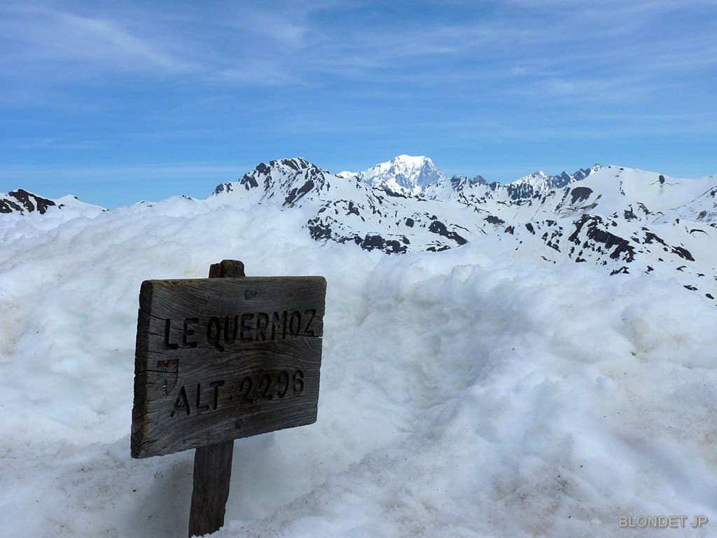 Le Quermoz et le Mt Blanc
