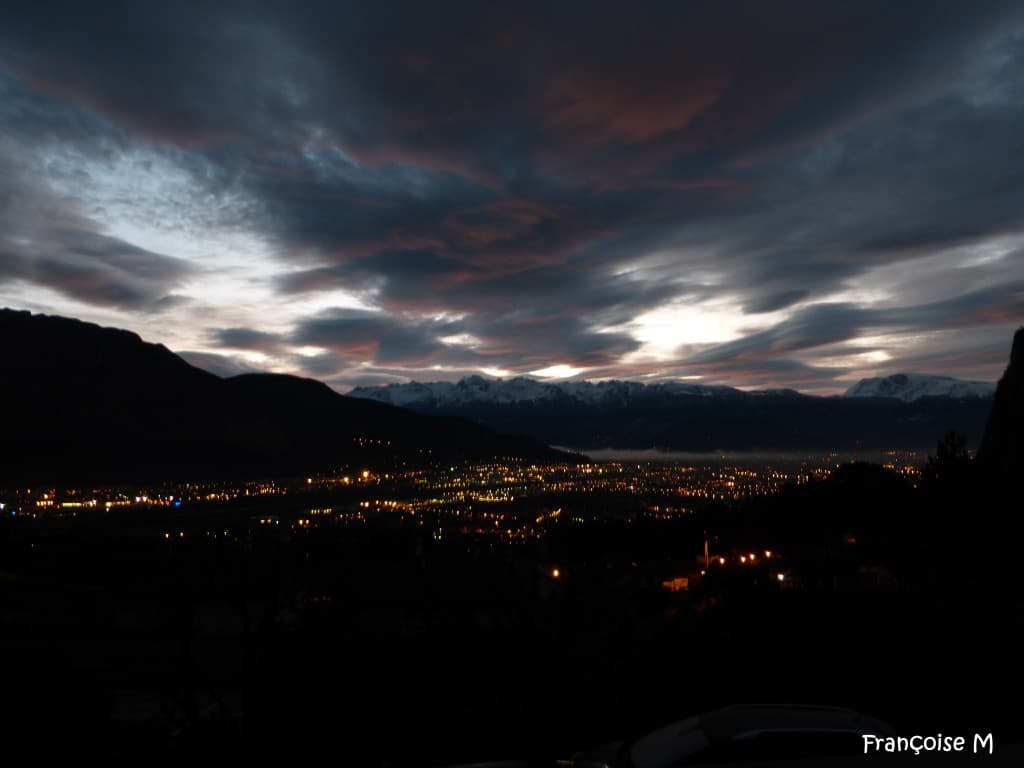 Levé du jour en couleur sur Grenoble