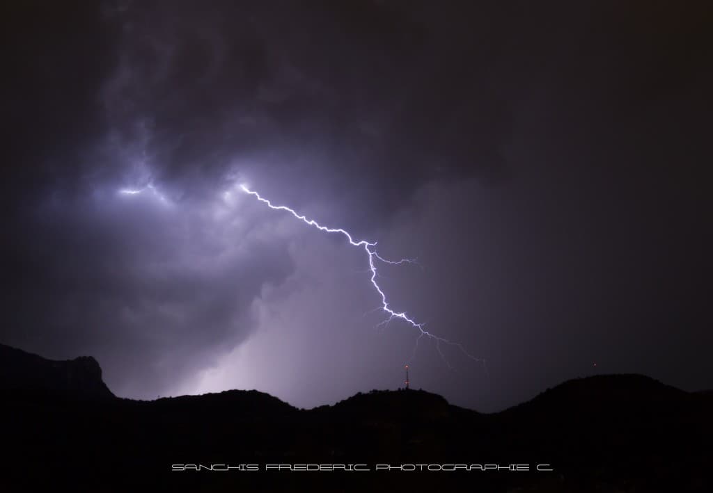 Orage electrique sur le vercors