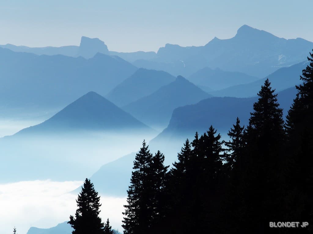 Contre jour sur le Vercors