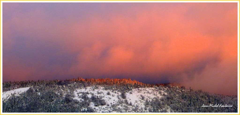 coucher de soleil imprévu