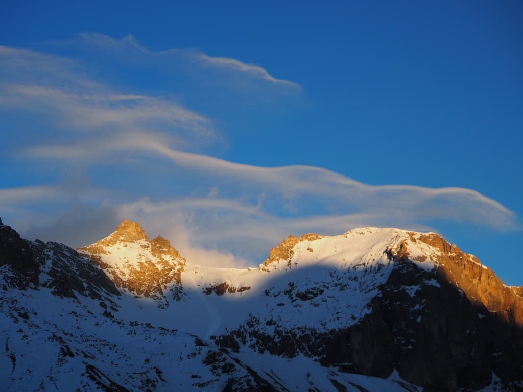 Fin de journée dans l'Oisans
