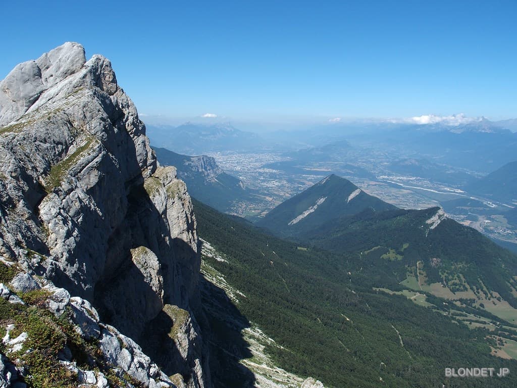Grenoble vue du Pas de l'Oeille