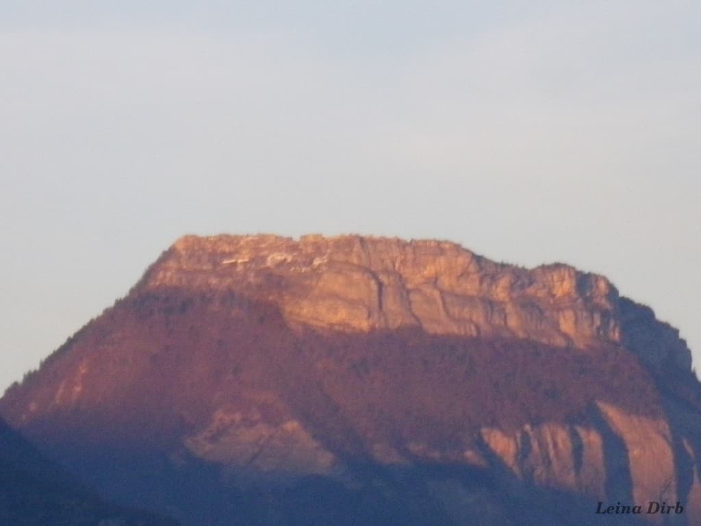 Le St Eynard au soleil couchant d'hiver!