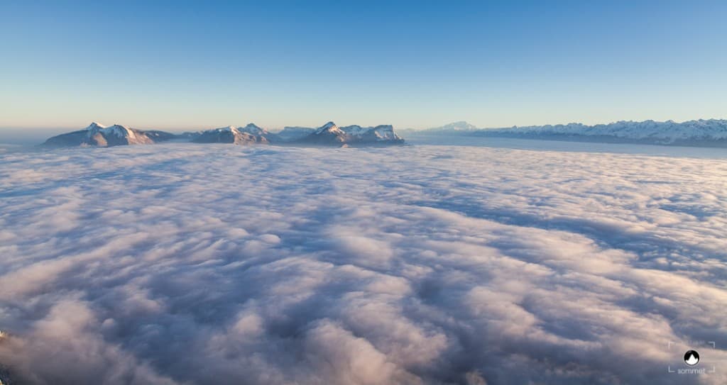 Mer de nuages au-dessus de Grenoble