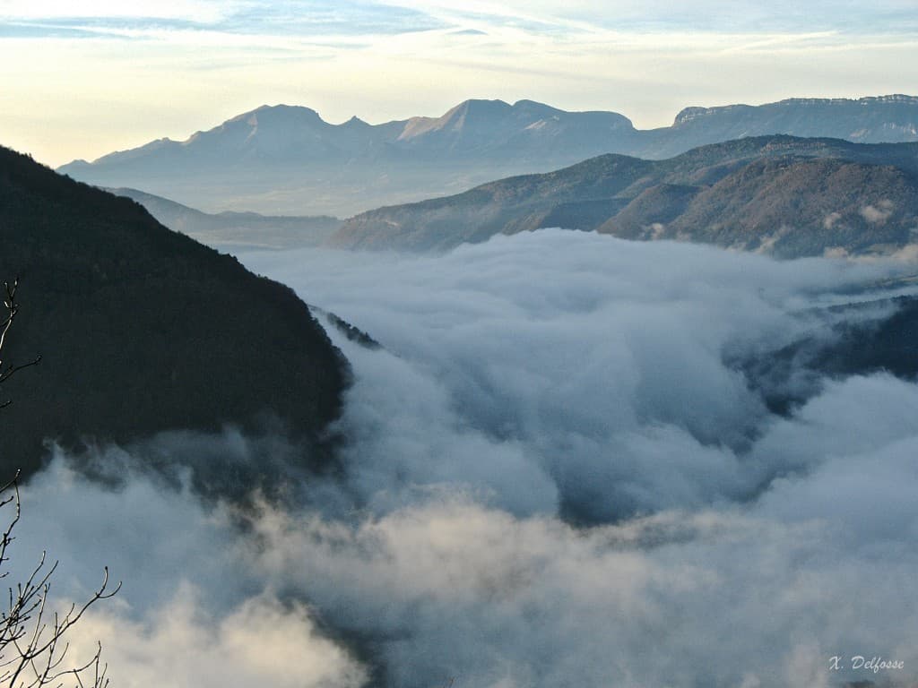 Mer de nuages sur le Lac de Monteynard