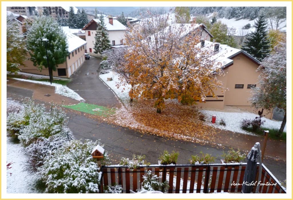 première neige à 1000 m