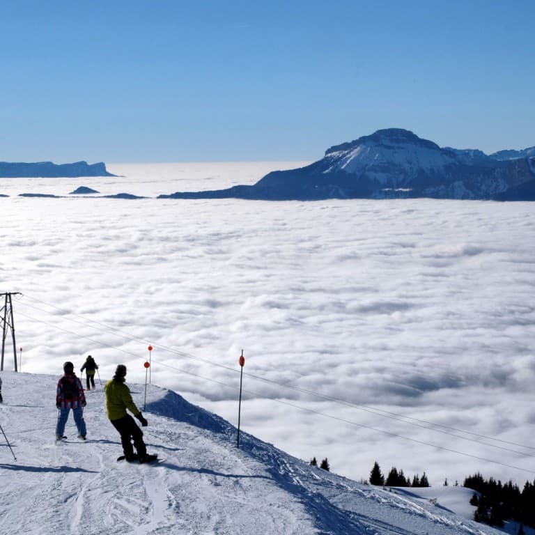 Ski sur nuages