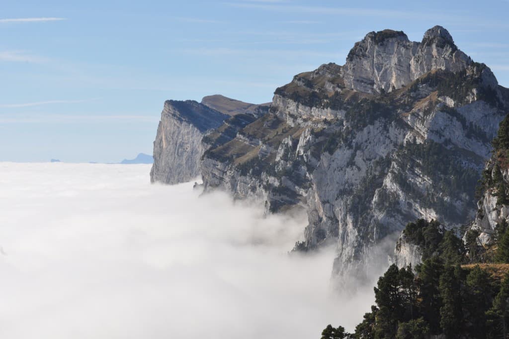 Mer de nuages vue de la Chartreuse.