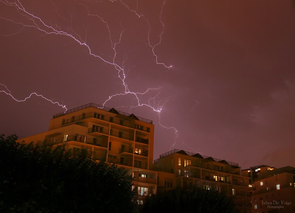 Orage à Grenoble
