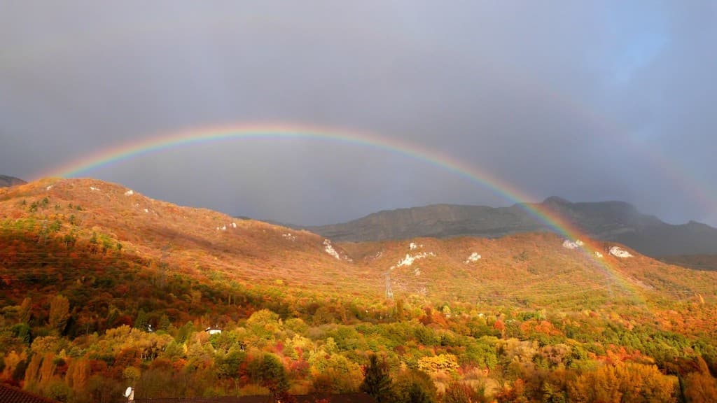 Arc en ciel sur le Moucherotte