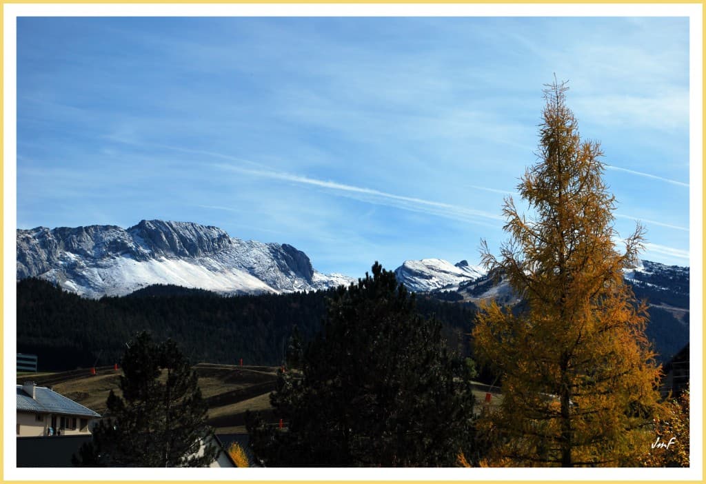 automne et neige en Vercors