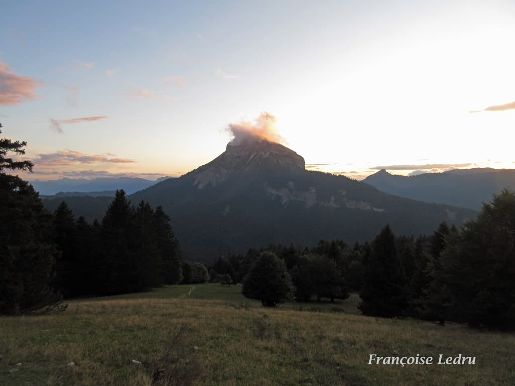 Chamechaude au coucher du soleil