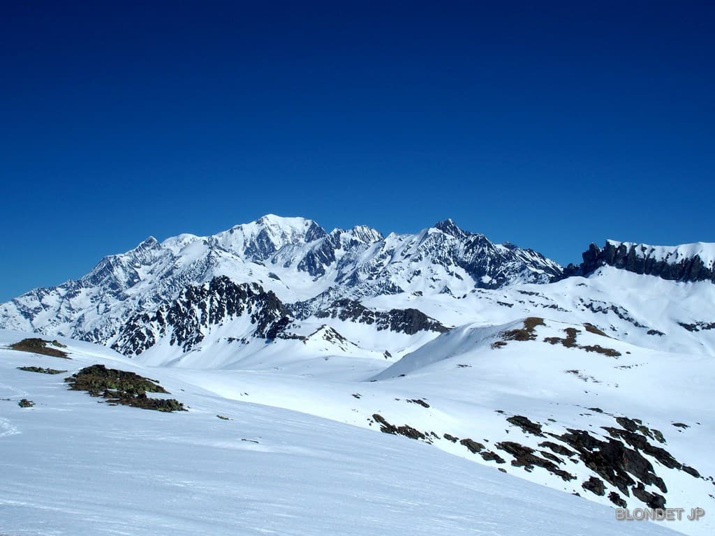 Col de la Gittaz et Mt Blanc