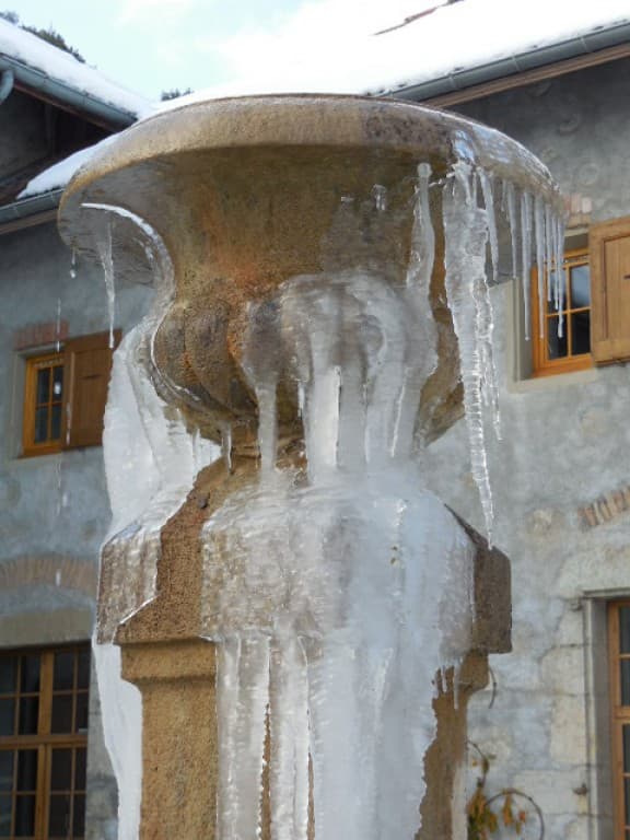 Fontaine gelée