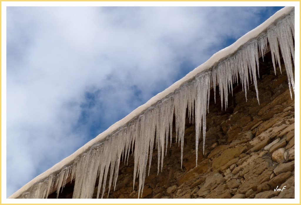 glacial... l'hiver s'est bien  installé