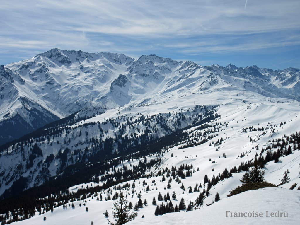 La station des 7Laux vu du Grand Rocher