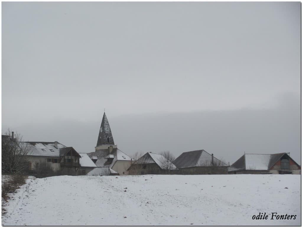 Neige timide ce 10 janvier