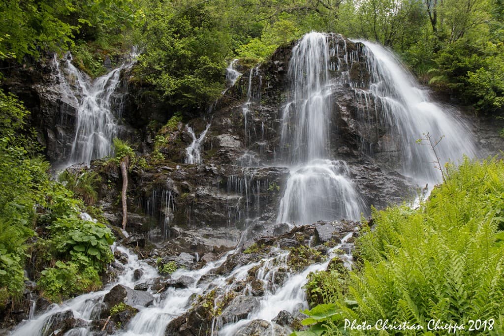 Cascade en montant à l'Oursière