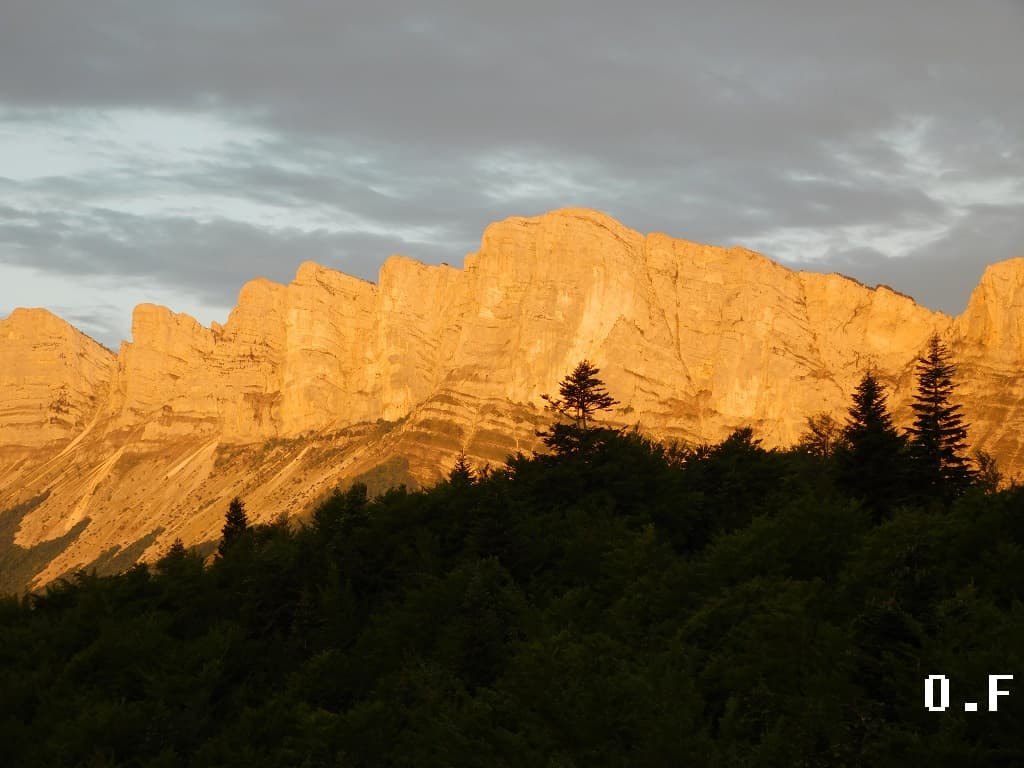 Lever de soleil sur le Vercors